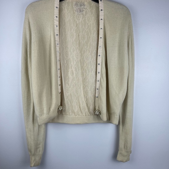 Vintage Hadley Cashmere Sweater with detachable Mink Collar Size small - Picture 3 of 16